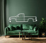 1999 Sierra 1500 2nd Gen Metal Silhouette