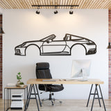 2018 911 Targa 4S Metal Silhouette