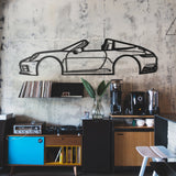 2018 911 Targa 4S Metal Silhouette