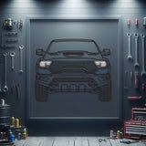 RAM 1500 TRX Front View Metal Neon Car Wall Art