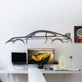 911 GT3 Model 991 Metal Silhouette