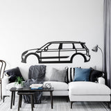 Mini Cooper Clubman JCW Metal Silhouette