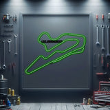 Los Barrancos Metal Neon Race Track