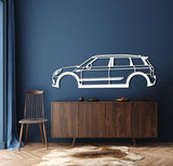 Mini Cooper Clubman JCW Metal Silhouette