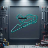 Los Barrancos Metal Neon Race Track