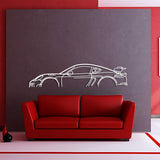 718 GT4 RS Classic Metal Silhouette