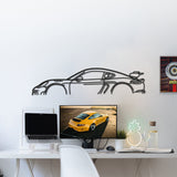 718 GT4 RS Classic Metal Silhouette
