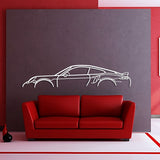 911 Turbo S Model 991 Classic Metal Silhouette