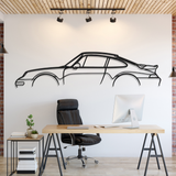 911 Turbo Model 993 Metal Silhouette