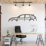 Subaru Impreza WRX STI GR Classic Metal Silhouette