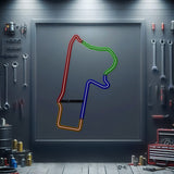 Mount Panorama Metal Neon Race Track