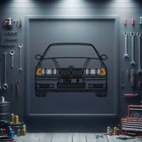 E36 Front View Metal Neon Car Wall Art