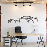 Mercedes AMG GTR Classic Metal Silhouette