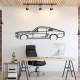 Mustang GT Fastback 390S Metal Silhouette