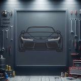 A90 with DRL Front View Metal Neon Car Wall Art