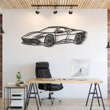 Leclerc's Ferrari Daytona SP3 Metal Wall Art