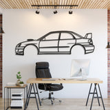 Subaru Impreza Blobeye Metal Silhouette