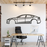 Tesla Model S Metal Silhouette