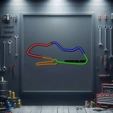 Donington Park Metal Neon Race Track