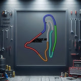 Circuit De Nevers Metal Neon Race Track