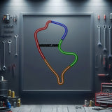 Mosport Park Metal Neon Race Track