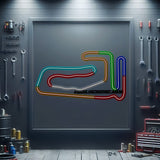 Vojens Motorsports Arena Metal Neon Race Track