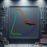 Circuit Du Var Luc Metal Neon Race Track