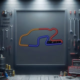 Glen Metal Neon Race Track