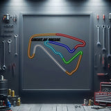 Circuit De Bresse Metal Neon Race Track