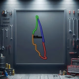 Gilles Villeneuve Metal Neon Race Track