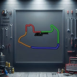 Las Vegas Circuit Metal Neon Race Track