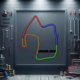 Laguna Seca Metal Neon Race Track