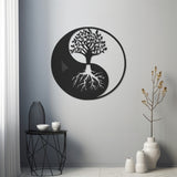 Peace Family Tree Metal Wall Art
