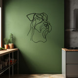 Dog Line Art Metal Wall Art Decor
