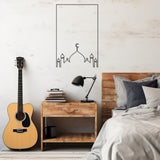 Mosque Line Art Metal Wall Art Decor