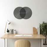 Circles Illusion Metal Wall Art