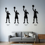 Woman Stretching Metal Wall Art