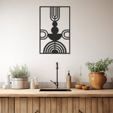 Geometric Words Metal Wall Art