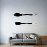 Sweeping Broom Metal Wall Art, Modern Kitchen Decor