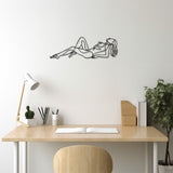Woman Stretching Metal Wall Art