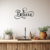 Believe Lettering Wall Decor