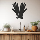 Gloves Metal Wall Art