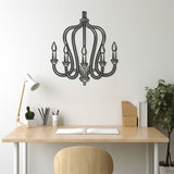 Decorative Chandelier Metal Wall Art
