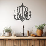 Decorative Chandelier Metal Wall Art