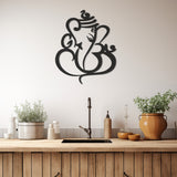 Elephant Line Art Metal Walll Decor