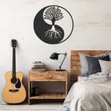 Peace Family Tree Metal Wall Art
