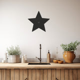 Black Star Shadow In The Middle Metal Wall Art