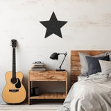 Black Star Shadow In The Middle Metal Wall Art