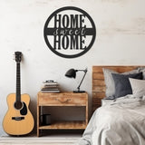 Round Metal Wall Decor With Home Sweet Home