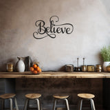 Believe Lettering Wall Decor